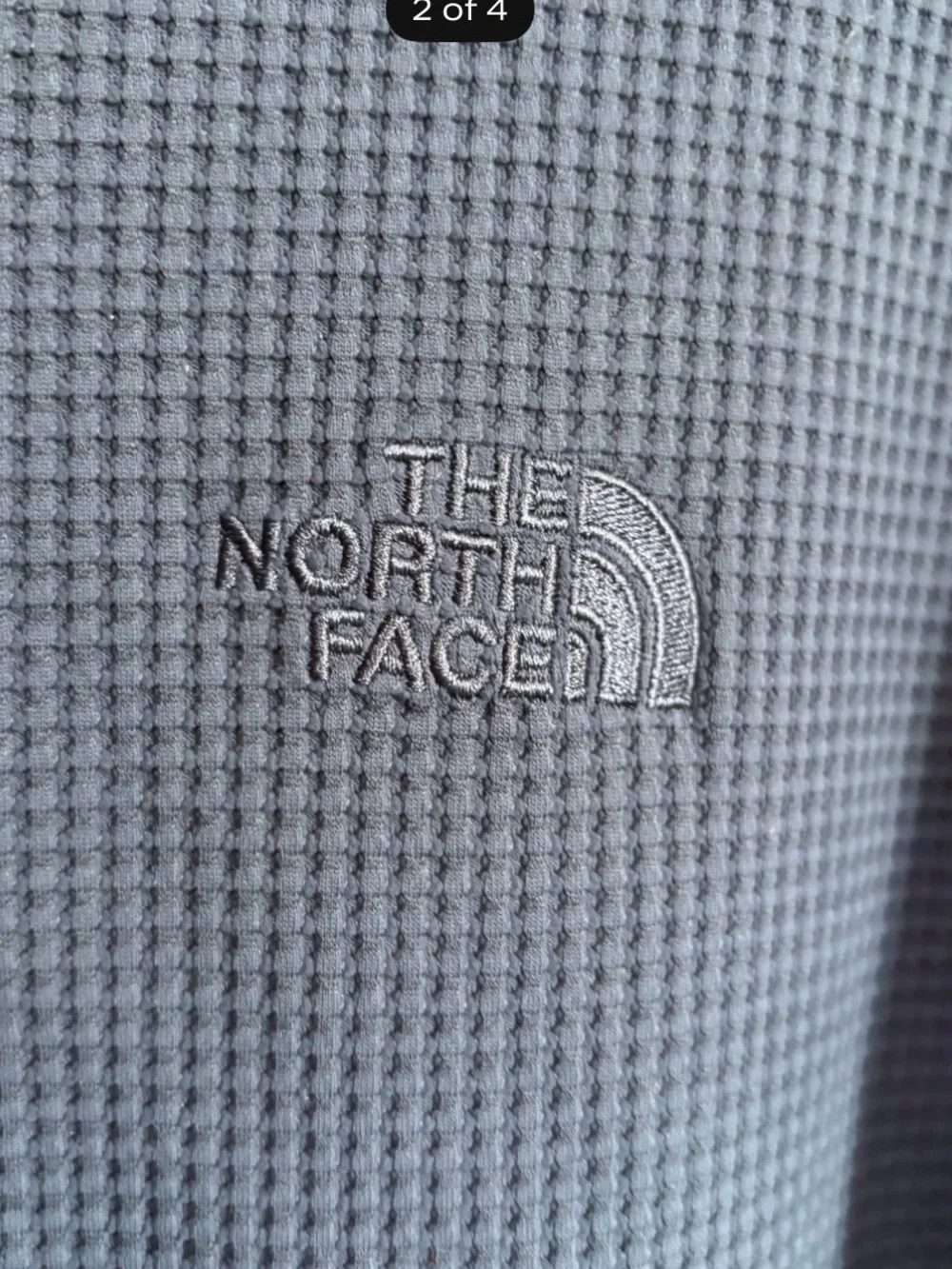 The North Face navy waffle